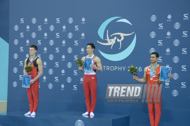 Bakıda idman gimnastikası üzrə Dünya Kubokunda ilk qaliblərin mükafatlandırma mərasimi keçirilib. Azərbaycan, 21 fevral, 2016